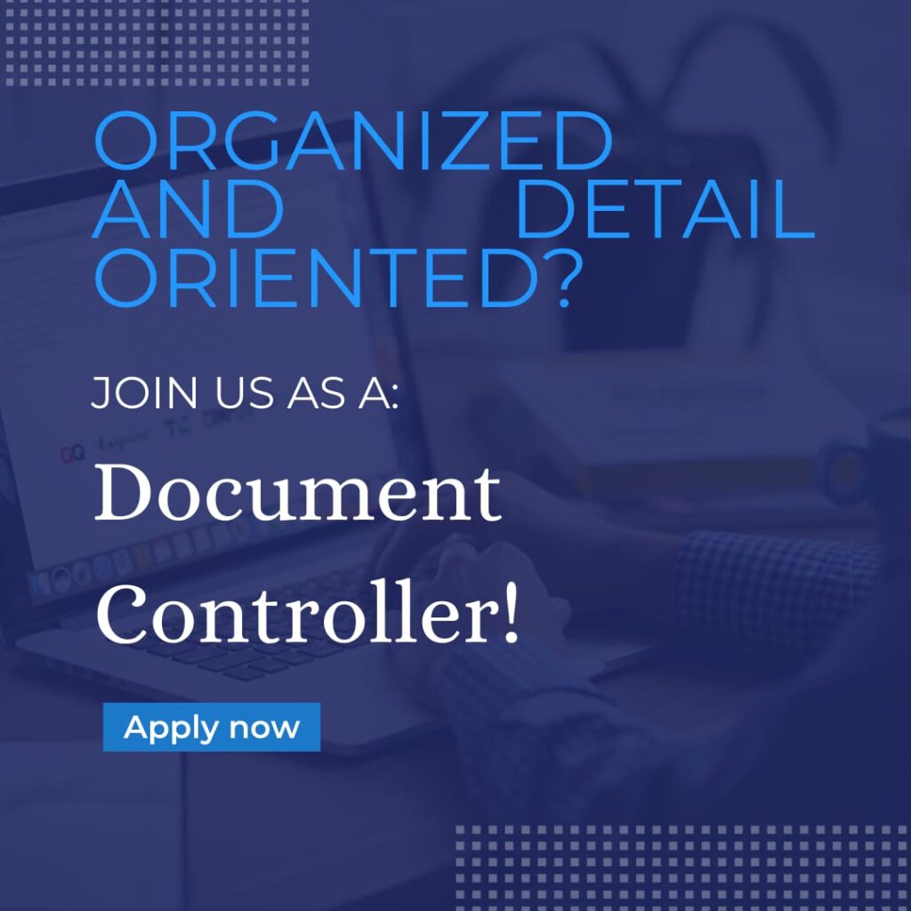 join as Document controller