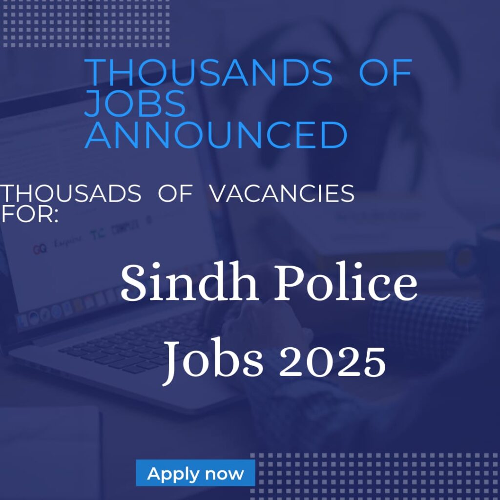 Sindh Police Jobs 2025